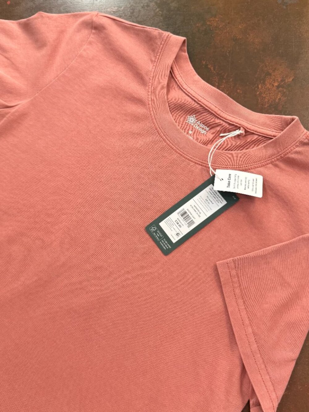 Alpine Design Shirt Women's Mountain Lake AD Hike SS Tee Organic Cotton Med